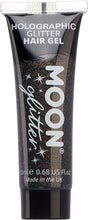 Holographic Glitter Hair Gel by Moon Glitter - 20ml - Black