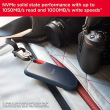 SanDisk 1TB Extreme Portable SSD external drive, up to 1050 MB/s, read, 1,000MB/s write, external SSD, USB-C, solid state drive, IP65 rated for dust and water resistance, Black