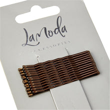 LA MODA HAIRGRIPS MEDIUM BROWN