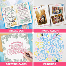 Maqhpu Glitter Pens Colouring Pens, Valentines Gifts for Kids, Teenage Girls Gifts, 12 Colours Double Line Outline Marker Pens for Scrapbook, Arts and Crafts for Kids, Gifts for 4-12 Year Old Girls