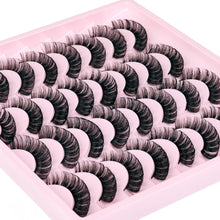 JIMIRE Russian Strip Volume Eyelashes DD Curl Fluffy False Eyelashes Look Like Lash Extensions Natural Lashes 16 Pairs Pack