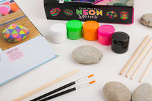 Hinkler - Paint Your Own Neon Stones - Rock Painting Complete Starter Kit - Arts and Crafts for Everyone - Gift for Art Lovers - Includes Stones, Acrylic Paint and More