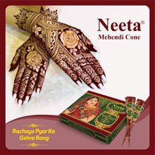Neeta Mehndi Cones Neeta Henna Cones For Temporary Body Art Tattoo All Natural Herbal Pure Henna Paste Cones (Neeta Henna Cones x 1)