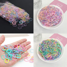 DKDDSSS 2000 Pcs Small Elastic Hair Bands, Elastic Hair Ties, Multicolored Rubber Bands, with 2 Pcs Hair Band Remover Cutter and 10 Pcs Star Hair Clip, for Kids Hair Braiding,Wedding Hairstyle