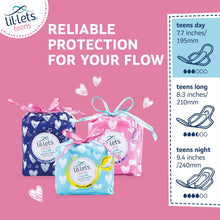 Lil-Lets Teens Day Pads X 70, Petite Towels For Girls & Teenagers, With Wings, For Light to Medium Flow, Unscented, Soft & Breathable, First Period Sanitary Towels, 5 Packs of 14 Pads - Bulk Pack