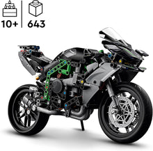 LEGO Technic Kawasaki Ninja H2R Motorcycle Toy, Vehicle Gift for 10 Plus Year Old Kids, Boys & Girls, Collectible Motorbike Building Set, Scale Model Kit for Independent Play 42170