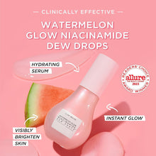 Glow Recipe Watermelon Glow Niacinamide Dew Drops Hydrating Serum with Hyaluronic Acid, Moringa Oil + Vitamin E - Lightweight Facial Serum & Priming Liquid Highlighter (40ml)