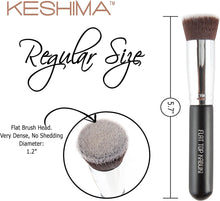 Flat Top Kabuki Foundation Brush By KESHIMA - Premium Makeup Brush for Liquid Foundation, Cream, and Powder - Buffing, Blending Brush, Face Brush