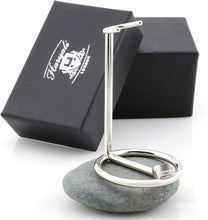 Haryali London Razor Stand - Shaving Stand - Anti-Rustic Safety Razor Stand - Chrome Finish Razor Holder - Zero Waste Shaving Stand - Designer Shaving Tool Holder for Class and Comfort