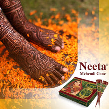 Neeta Mehndi Cones Neeta Henna Cones For Temporary Body Art Tattoo All Natural Herbal Pure Henna Paste Cones (Neeta Henna Cones x 1)