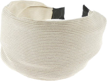 Ladies Wide Winter Corduroy 6.5cm Headband Alice Band (Ivory)