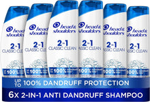 Head & Shoulders Classic Clean Anti-Dandruff 2-in-1 Shampoo, Six-Pack,6 x 225 ml, Clinically Proven Deep Clean, UK 1 Shampoo