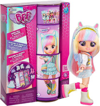 BFF By Cry Babies Jenna  Collectible Fashion Doll with Long Hair, fabric Clothes and 9 Accessories - Gift Toy for Girls and Boys +5 Years