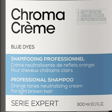L'Oral Professionnel Neutralising Shampoo against Orange-tones, For Light to Medium Brown Hair, Serie Expert Chroma Crme, 300ml