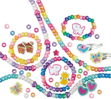 Galt Jewellery Craft Kit - Creative Cases Childrens Bracelet and Necklace Making Kit - Arts and Crafts for Kids with Hair Clips, Rings, Clip-On Earrings, Colourful Gems and Guide - Ages 5 Years Plus