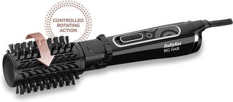 BaByliss Big Hair Rotating Hot Air Blow dry Brush, Dry and style in one step, 50mm