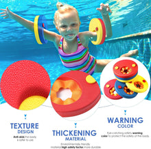 HOTENEAIRE Swimming float discs EVA Foam Swim Arm Band Float Aid Discs swimming armbands Set for Kids baby armbands 1-2 years (6 pcs/Set)