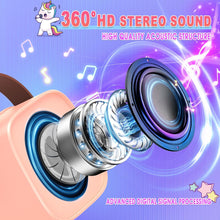 Dislocati Unicorn Gifts for Girls,Kids Microphone Girls Birthday Presents Girls Toys Age 3-12 Year Old Girls Gifts Wireless Bluetooth Speaker Karaoke Machine 2 Microphones for Kids Karaoke Microphones