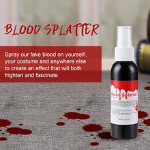 Fake Blood Spray, Halloween Fake Blood Eye Blood Drops, Blood Splatter Fake Blood Washable, Fake Blood for Clothes and Zombie Monster Vampire Clown Costume Cosplay Makeup, 2PCS