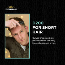 Jack Dean by Denman D200 Flexible Vent Brush for Blow Drying - Styling Hair Brush for Wet Dry Curly Thick Straight Hair - For Women and Men (Black)