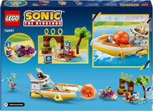 LEGO Sonic the Hedgehog Tails Adventure Boat Collectible Interactive Toy for 8 Plus Year Old Kids, Boys & Girls, Playset with Video Game Characters and Water Skis, Gamer Gift 76997