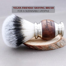 Haryali London Shaving Kit - 3pc Shaving Brush Set - Synthetic Silver Tip Shaving Brush - Shaving Soap - Shaving Bowl - Stainless Steel - Sustainable - Shaving Set