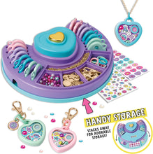 John Adams Lockitz Luxury Studio: Arts and Crafts Fashion Jewellery Maker, create cute bag charms and necklaces, includes secret Zoom Beads with 8 messages to find inside, for kids 6+