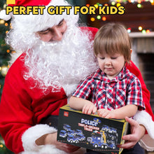 Lehoo Castle Boys Toys Age 2, Toys for 2 Year Old Boy, Toddler Toys with Sound & Light, Police Transport Truck Toy with 6 Pull Back Police Car, Gift for 2 3 4 5 6 Year Old