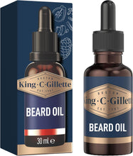 King C. Gillette Beard Oil for Men, 30 ml, with Plant Based Argan Oil, Jojoba Oil, Avocado Oil, Macadamia Seed Oil & Almond Oil, Softens Facial Hair