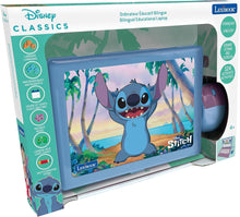 Lexibook, Disney Stitch, Bilingual English/French Educational Laptop, 124 Language Activities, Writing, Maths, Logic, Music and Games, Boys and Girls, Purple / blue, JC598Di1