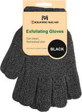 Migliore Wear Exfoliating Gloves, Bamboo Shower Gloves for Men Women, Large Body Scrub Gloves for Spa, Massage, Body Exfoliator, Dead Skin Remover