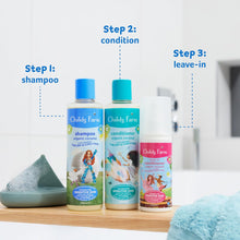 Childs Farm, Kids Hair Coco-Nourish Regime Bundle, Shampoo 250ml, Conditioner 250ml and Leave-in Conditioner 125ml, Dry, Curly and Coily Hair