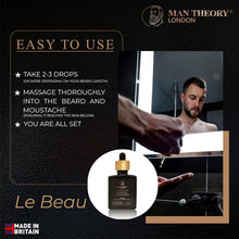 Man Theory London Beard Oil Leave in Conditioner  Vegan  Paraben Free  Finest Ingredients - Oils from Jojoba, Castor, Pomegranate, Grapeseed  Vanilla Fragrance