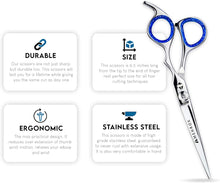 Mehrox Professional Hairdressing Scissors 6.5" for Hair Cutting Stainless Steel Hair Scissors Hair Cutting Shear for Barber Men and Women