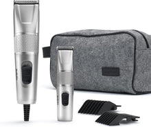 Babyliss 7755U Men Hair Clipper, Diamond Sharp Stainless Steel Blades, 8 Comb Guides, Mains Powered, Hair Styles at Home, Comb Included, Smooth & Precise, Silver