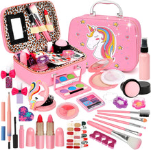 Flybay Kids Makeup Sets for Girls, Washable Girls Make Up Set, Real Makeup Set for Kids Girls Toys Presents, Childrens Makeup Sets Kids Toys Christmas Birthday Gifts for Girls Age 4 5 6 7 8 9 Year Old