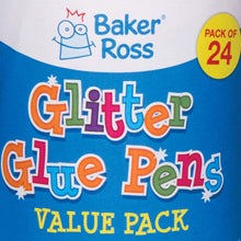 Baker Ross Glitter Glue Pens (Pack Of 24) For Kids Arts And Crafts
