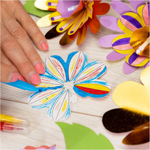 Galt Flower Lights - Creative Cases Childrens Arts & Crafts Set, Floral LED Fairy Lights & Craft Kit for Kids - With Batteries, Colouring Pens, Guide & Pre-cut Paper Flowers - Ages 7 Years Plus