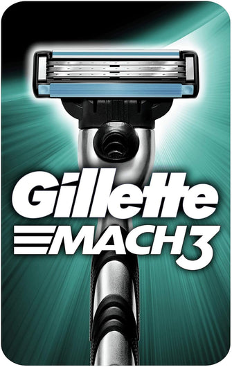 Gillette Mach3 Men's Razor - 1 Blade, Engineered with Precision Cut Steel for Up to 15 Shaves Per Blade