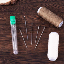 AIEX 30pcs Big Eye Hand Sewing Needles Large Sewing Needles in Transparent Tube Set of Padding Needles 40mm, 50mm, 60mm