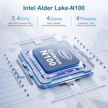 BOSGAME Mini PC Intel 12th N100 Mini Computers 16GB DDR4 512GB SSD Windows 11 Pro Mini Desktop PC, Dual HDMI,4USB Gen3.2,Type-C, WiFi5, BT4.2, 2.5G LAN