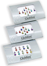 Globliss 6 Packs Combo Long n Small Third eye Indian Bindis Forehead Sticker Colorful bindis tattoos