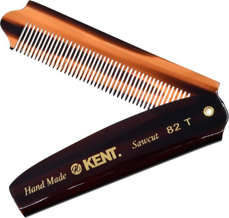 Kent Brushes Handmade Combs Large Folding Pocket Comb for Men