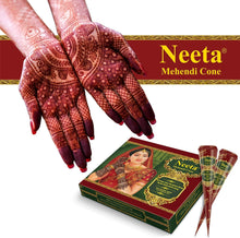Neeta Mehndi Cones Neeta Henna Cones For Temporary Body Art Tattoo All Natural Herbal Pure Henna Paste Cones (Neeta Henna Cones x 1)