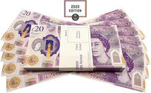 Big Screen Stacks  New Edition 20 Prop Money Pounds  Made by UK Industry Award Winners  2000 in Pretend Bank Notes  Compliant with Bank Of England