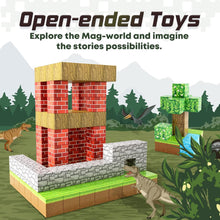 Magnetic Blocks-Build Mine Magnet World Set, Magnetic Toys for Boys & Girls Age 3-4 4-5 6-8, STEM Montessori Sensory Toys for Toddlers Gifts for 3+ Years Old Girls Boys, Fidget Cubes Construction Toys