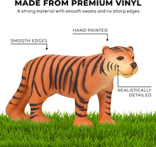 Learning Minds Set of 8 Jumbo Jungle Animal Figures - Zoo Animals For 1, 2, 3 Year Olds - Toy Safari Animals For Kids Age 18 Months Plus - Toys For 1 Year Old Boys - Suitable From 18 Months