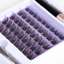 Individual Lashes Cluster Lashes D Curl 45 Clusters DIY False Eyelashes Individual Reusable Soft Natural Easy Fan Russian Lashes Eyelash Extensions Clear Glue Individual Lashes 10-16mm