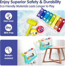 HOLA Toys for 1 Year Old Boys, Xylophone for 1 Year Old Boy Toys, Pounding Toddler Toys for 1 Year Old Girls Gifts, Baby Toys 12 Months with 3 Balls & Hammer, 1st Birthday Gifts for Girls Boy