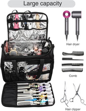 Professional Barber Bag, Hairdressing Bag, Toiletry Travel Bag, Cosmetics Beauty Hairdresser Bag with Shoulder Strap, Hair Makeup Salon Organizer Bag Insulation Material